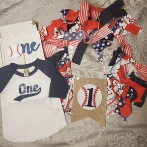 Baseball 1st Birthday Bundle